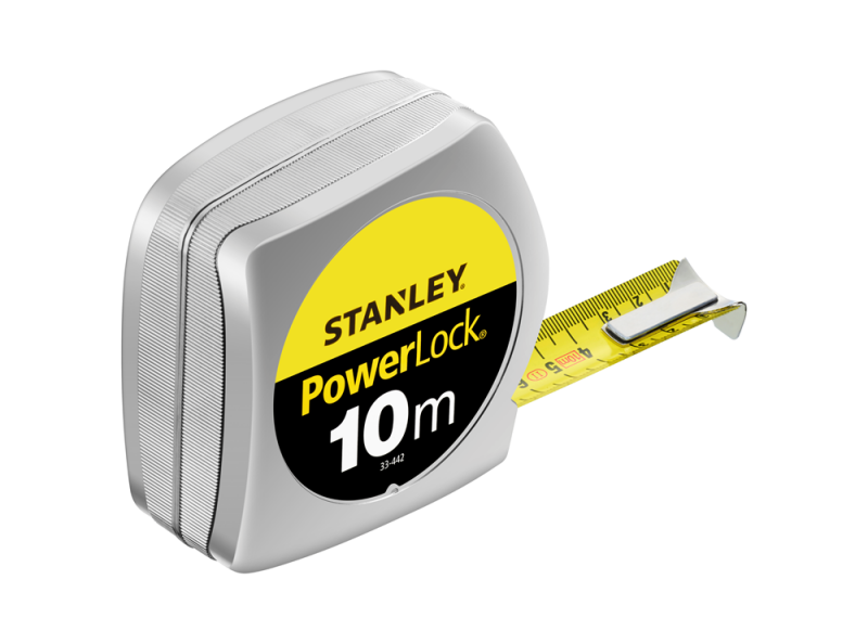 Stanley 0-33-442 Rolmaat Powerlock - 10m - 25mm EAN: 3253560334420