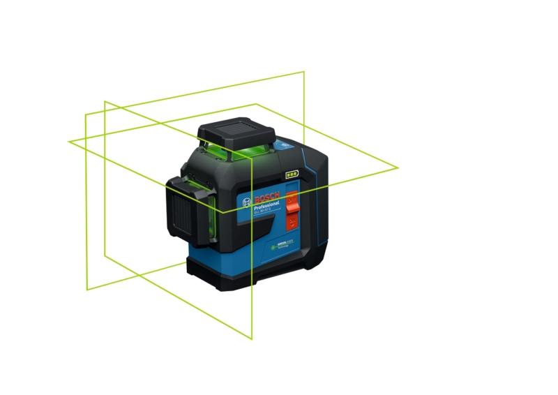 Bosch GLL 80-33 G Kruislijnlaser In Koffer - Groen - 30m - 3x 360° - IP65 - Detailed view of the product
