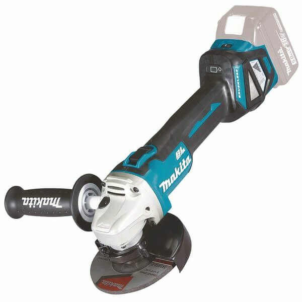Makita DGA511Z 18V Li-Ion Accu Haakse Slijper Body - 125mm - Koolborstelloos - Detailed view of the product