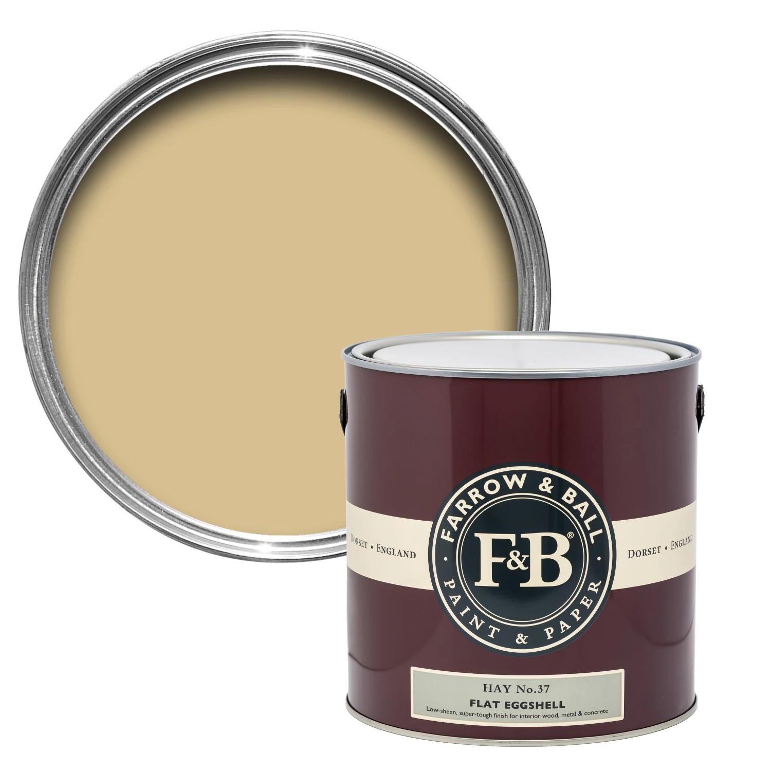 Farrow&Ball Flat Eggshell Hay No.37 - 2,5L