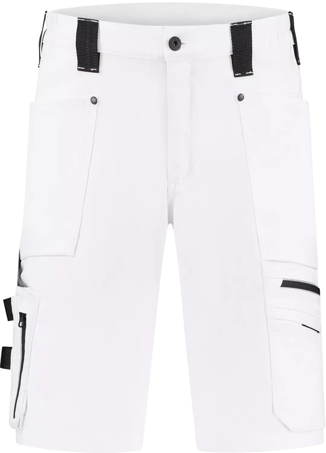 Workman 9083 STRETCH Bermuda Werkbroek P2S - Wit / Grijs - Maat 54 (38/34)