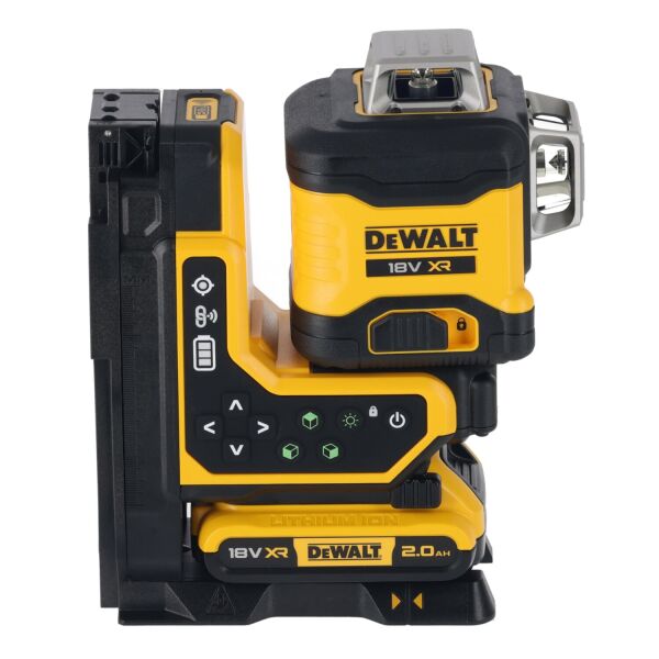 DeWALT Kruislijnlaser DCLE34035D In Koffer - Groen - 3 Lijnen - 80m - IP54 - Detailed view of the product