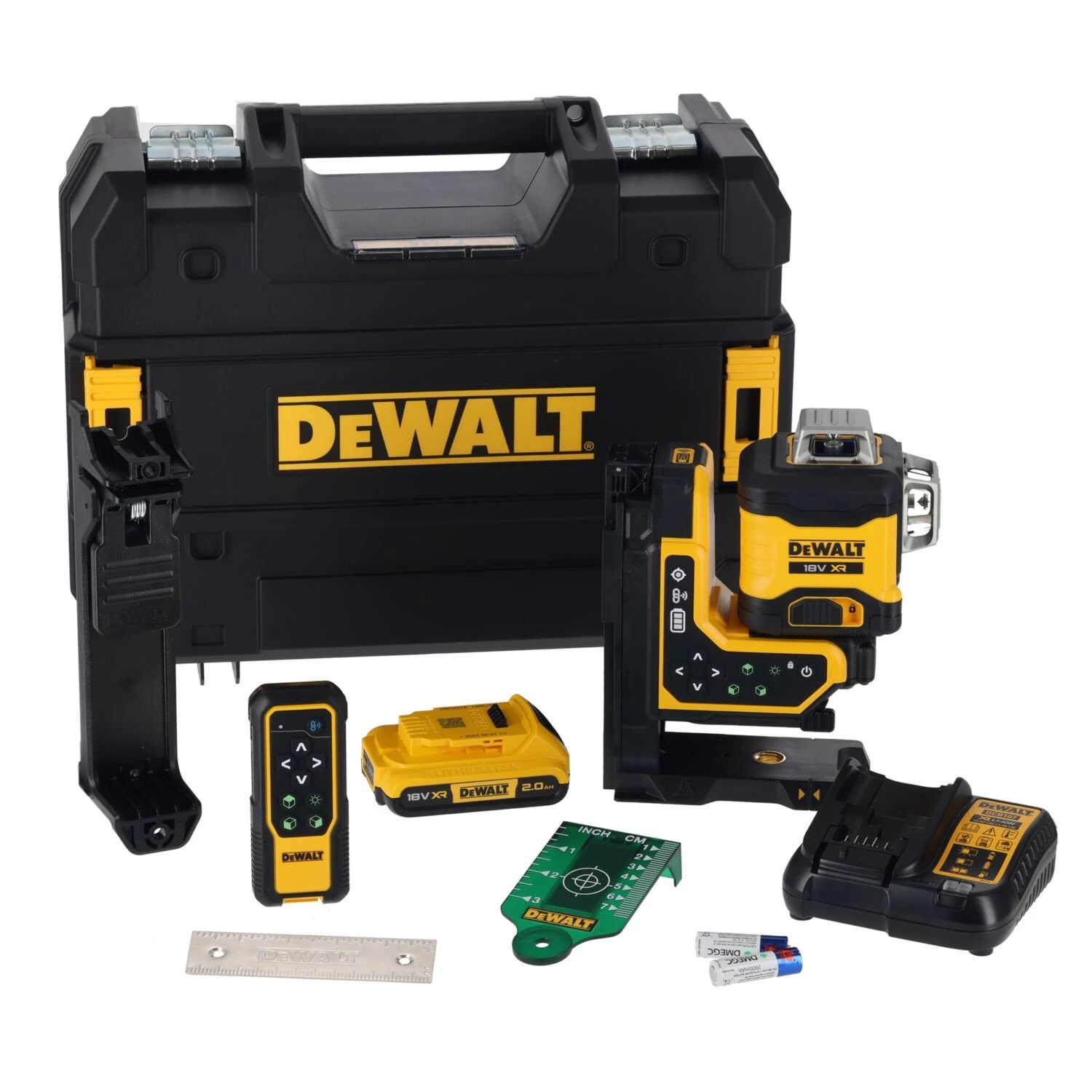 DeWALT DCLE34035D Kruislijnlaser In Koffer - Groen - 3 Lijnen - 80m - IP54
