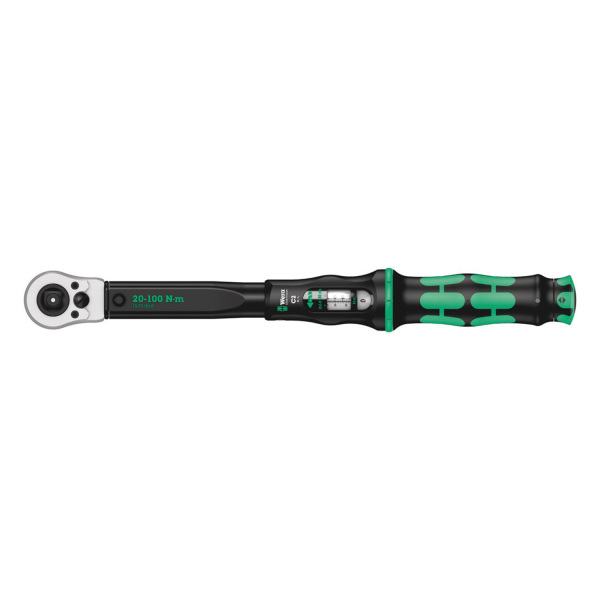 Wera 05075625001 Click-Torque C 2 Push R/L Draaimomentsleutel - 20-100 Nm - Doorsteekvierkant 1/2"- Rechts/Links afbeelding