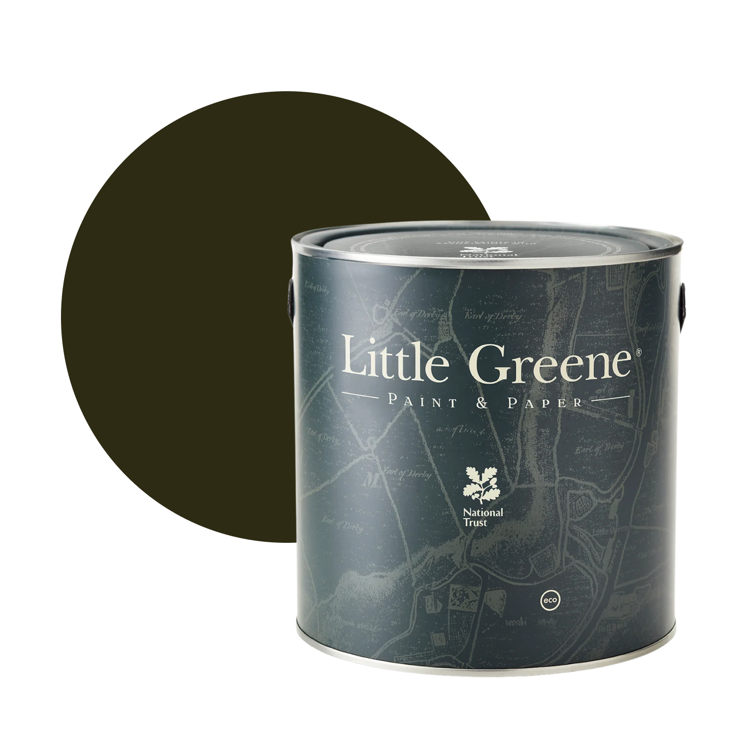 Little Greene Intelligent Satin - Invisible Green No. 56 - 1L