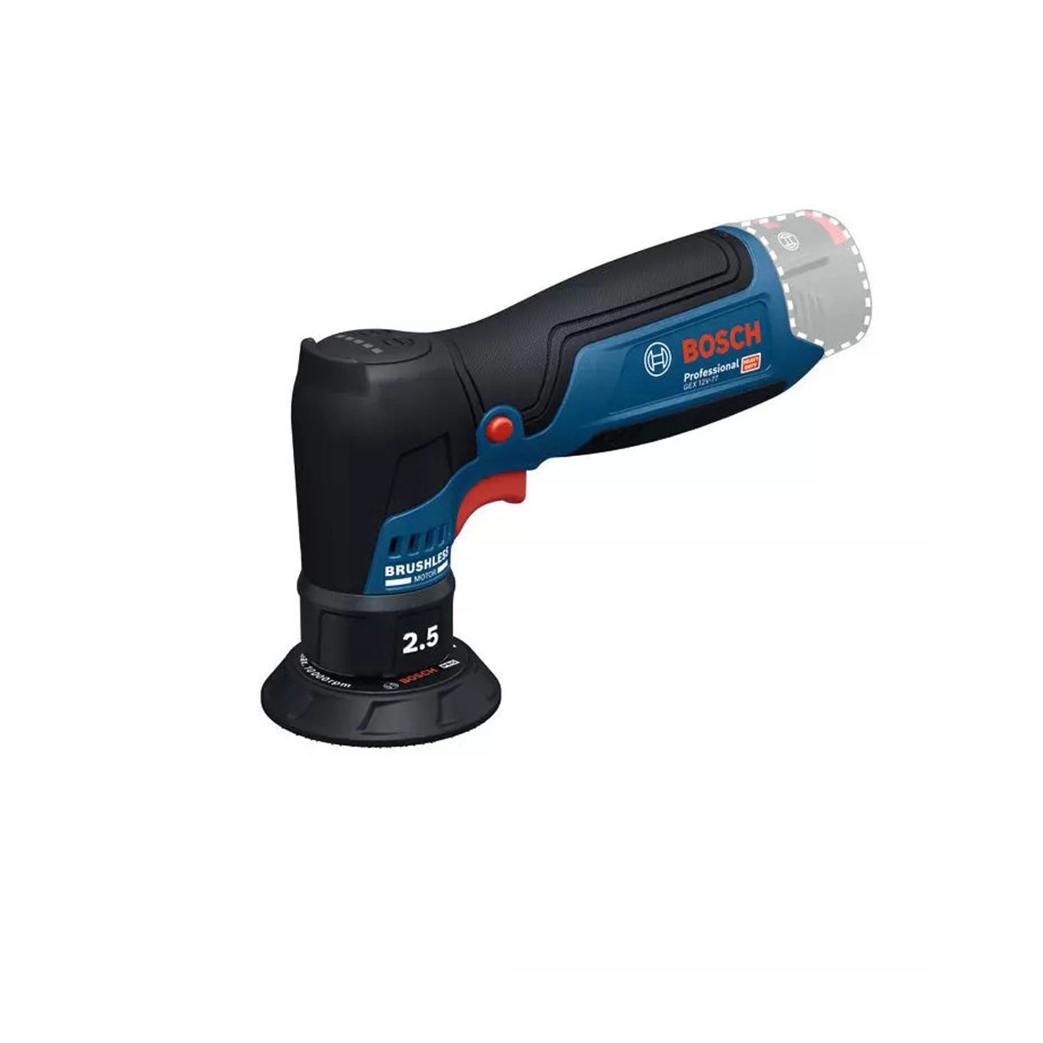 Bosch GEX 12V-77 12V Accu Excenterschuurmachine - 2,5mm - 77mm