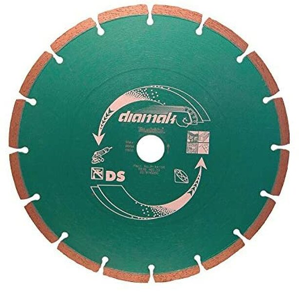 Makita GA9020RFK3 Haakse Slijper Incl. 2 Diamantzaagbladen In Koffer - 2200W - 230mm - Softstart - Detailed view of the product