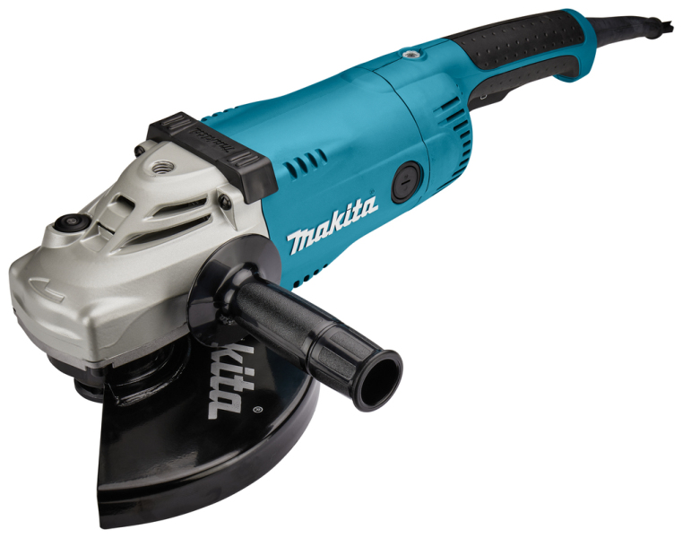 Makita GA9020RFK3 Haakse Slijper Incl. 2 Diamantzaagbladen In Koffer - 2200W - 230mm - Softstart - Detailed view of the product