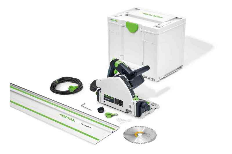 Festool TS 55 FEBQ-Plus-FS Invalcirkelzaagmachine Incl. Geleiderail In Systainer - 1200W - 160mm