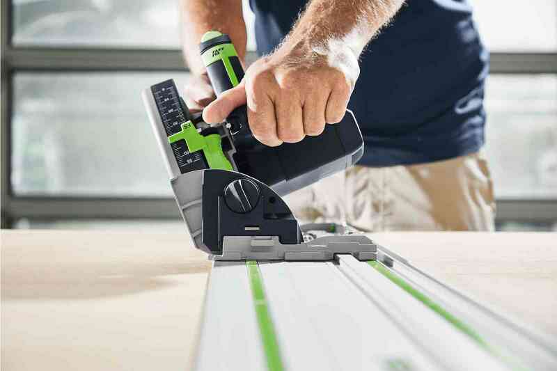 Festool TS 55 FEBQ-Plus-FS Invalcirkelzaagmachine Incl. Geleiderail In Systainer - 1200W - 160mm - Detailed view of the product
