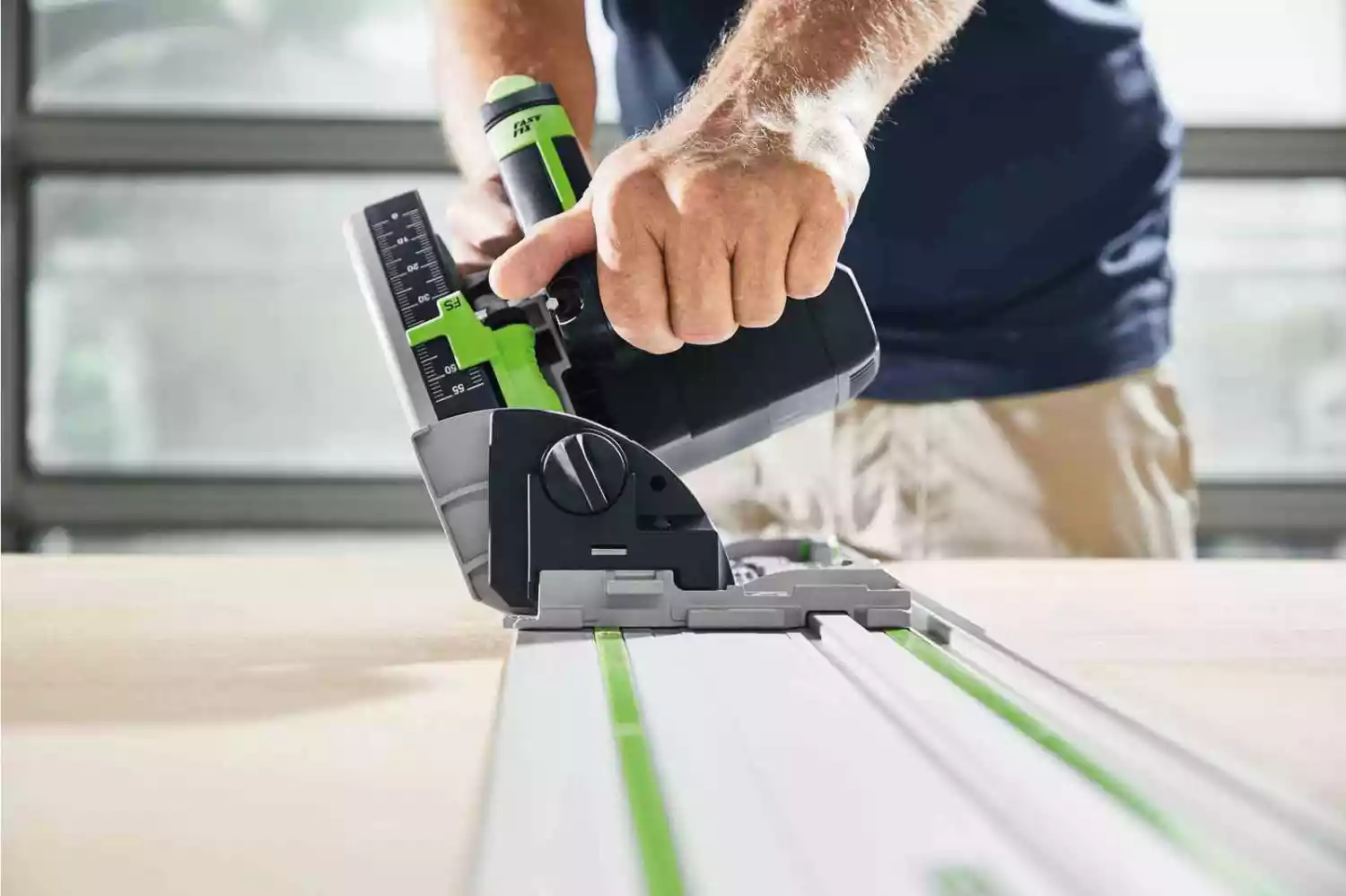 Festool TS 55 FEBQ-Plus-FS Invalcirkelzaagmachine incl. geleiderail in systainer - 1200W - 160mm