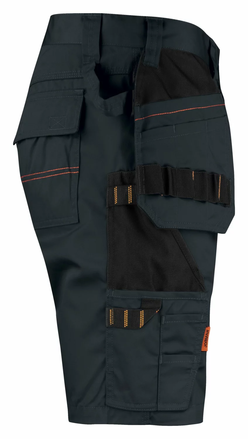 Jobman 2722 Werkbroek Kort Holsterpocket - Maat 54 - Zwart thumbnail 4