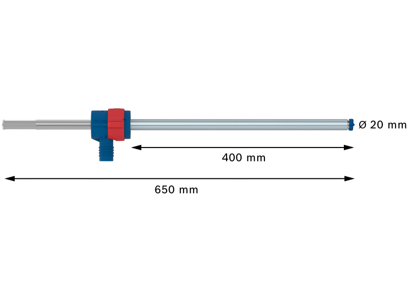 Bosch 2608901781 EXPERT Hamerboor SDS Clean SDS Max-8X - 20x400x650mm Met Connector - Detailed view of the product