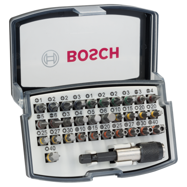 Bosch 2607017319 32-delige Schroefbitset In Cassette EAN: 3165140761734