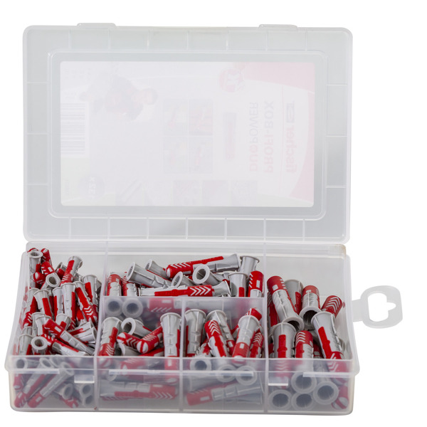 Fischer 538621 160-delige Profibox DuoPowerØ6, Ø8 En Ø10 Pluggenset - Detailed view of the product