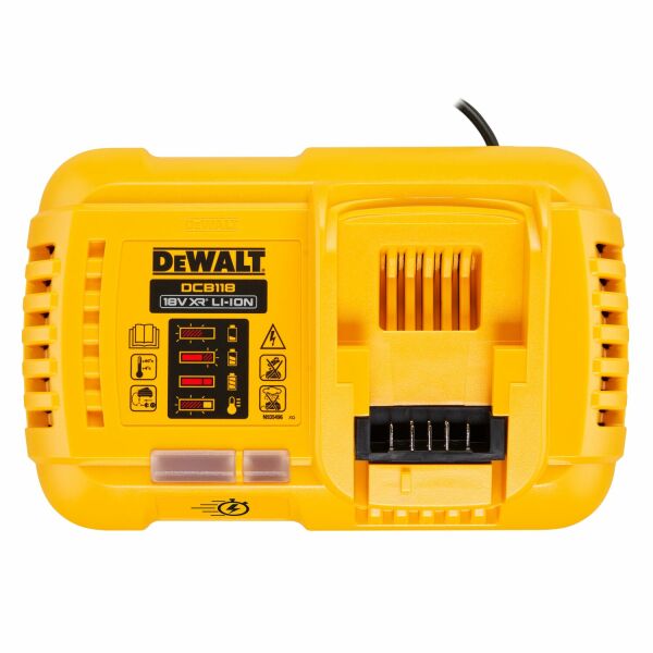 DeWALT DCB118 18V / 54V Li-ion XR FlexVolt Accu Snellader - Detailed view of the product