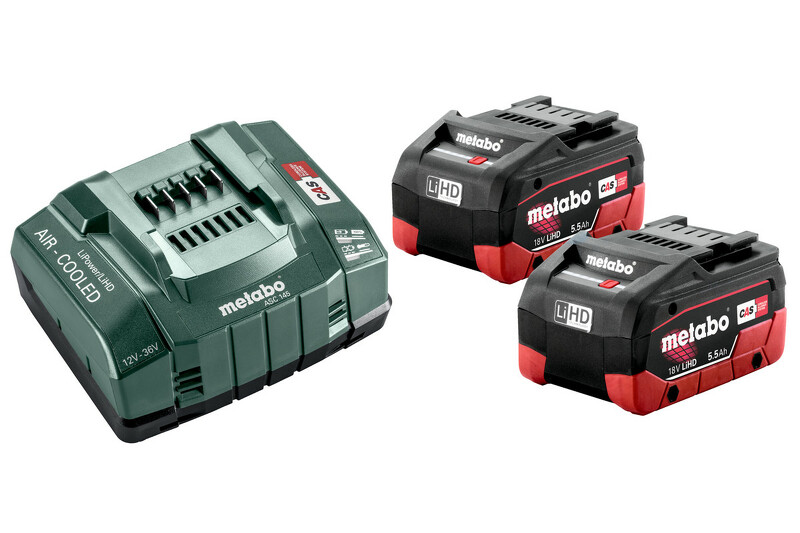 Metabo 685122000 18V LiHD Accu En Lader (2x 5,5Ah Accu)