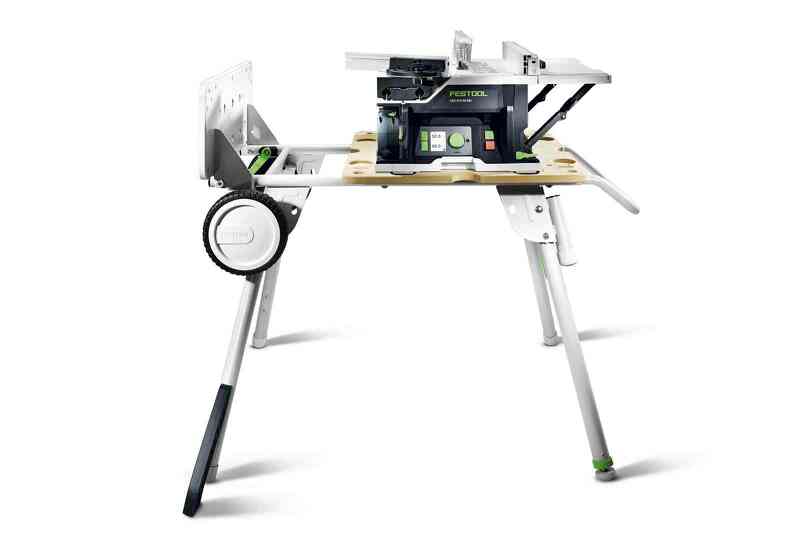 Festool CSC SYS 50 EBI-Set 36V (2x18V) Accu Tafelcirkelzaag Set (2x5,0Ah) Incl. Onderstel En Accessoires - 168mm - Detailed view of the product