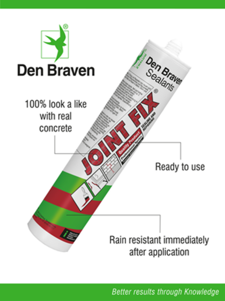 Den Braven Zwaluw Joint Fix Lichtgrijs 310ml Koker - Detailed view of the product