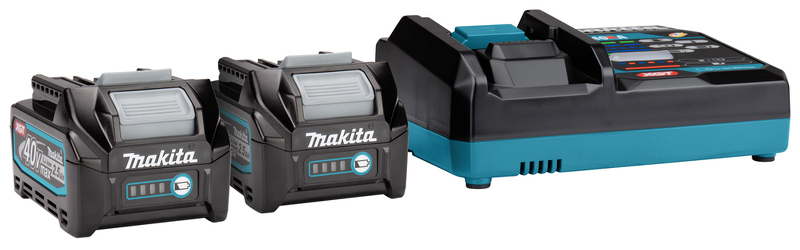 Makita 191J81-6 40v XGT Li-ion Accu Starterset (2x 2.5Ah) + Lader In Mbox EAN: 88381561228