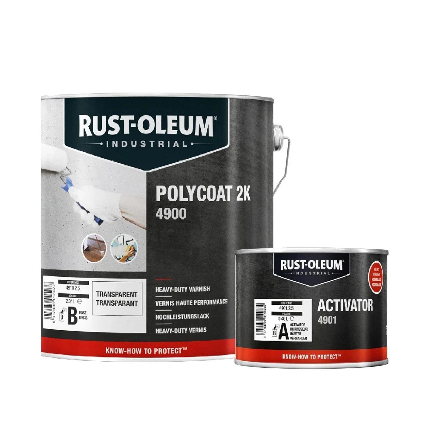 Rust-Oleum Polycoat 2K Heavy Duty Vernis Hoogglans - 2,5L afbeelding