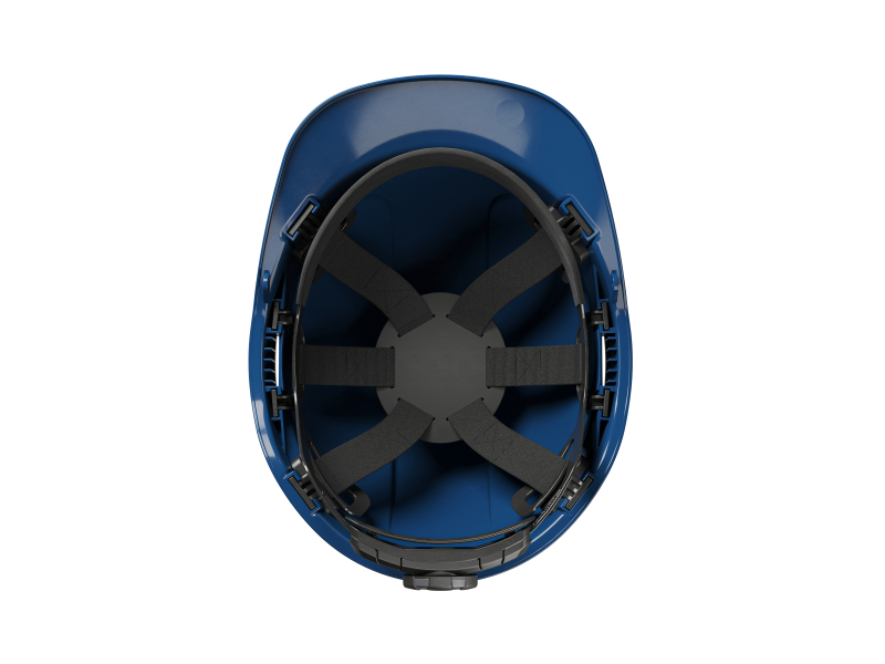 Hellberg 6-Punts Veiligheidshelm Factor ABS - Blauw - Detailed view of the product