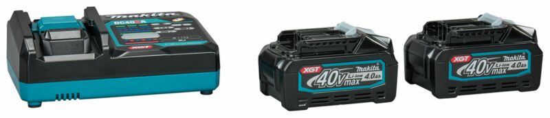 Makita 191L77-9 40V Li-ion Accu Starterset (2x 4.0Ah Accu) + Lader - Detailed view of the product