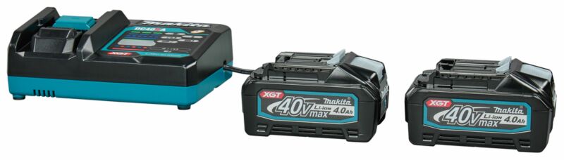 Makita 191L77-9 40V Li-ion Accu Starterset (2x 4.0Ah Accu) + Lader - Detailed view of the product