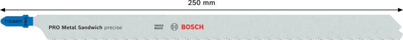 Bosch 2608636793 / T 1018 AFP BiM Decoupeerzaagblad Precision - Metaal (3st) - Detailed view of the product