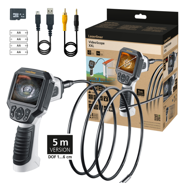 Laserliner VideoScope XXL Inspectiecamera - 9mm X 5m - 640 X 480px - 4GB - Detailed view of the product