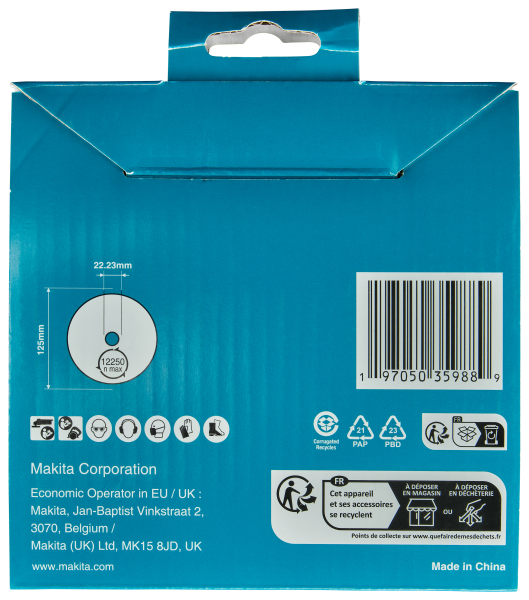 Makita D-80226 Diamantschijf - 125mm - 22,23 X 1.8mm - Detailed view of the product