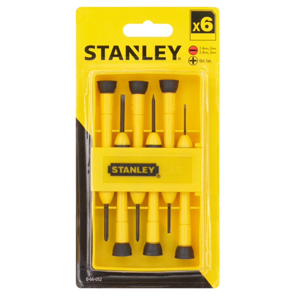 Stanley 0-66-052 6 Delige PH0 / PH1 / PL Schroevendraaierset - Detailed view of the product