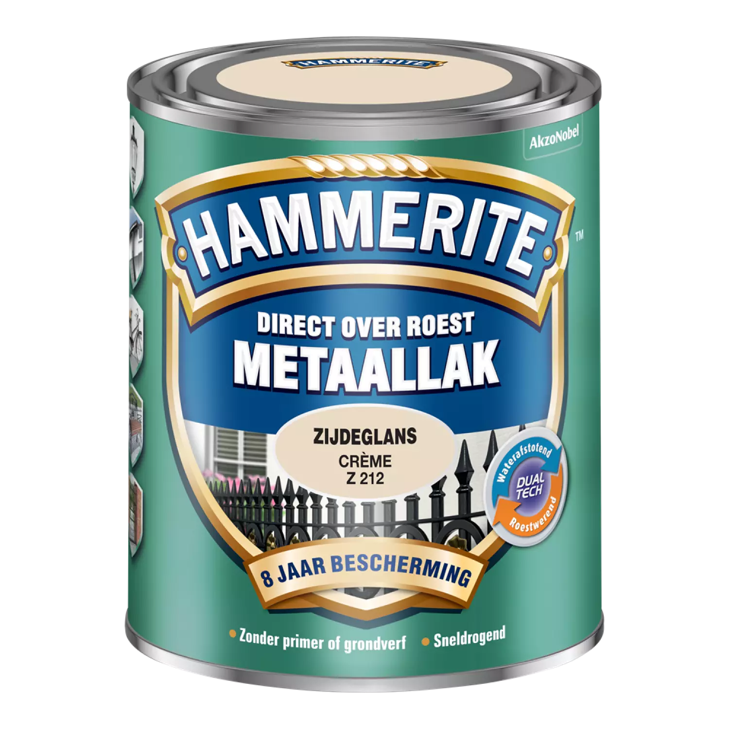 Hammerite Metaallak Zijdeglans - Creme - 0,75L