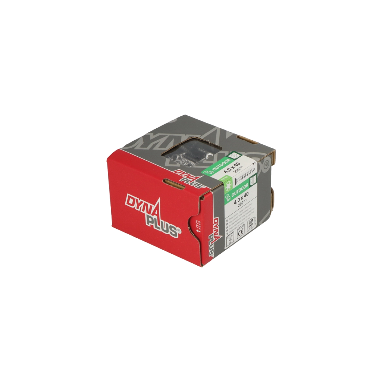 DynaPlus 0281.08.25601 Unischroef - TX20 - 4.0 X 40mm - Platkop - Voldraad - Gecoat (200st) thumbnail 3