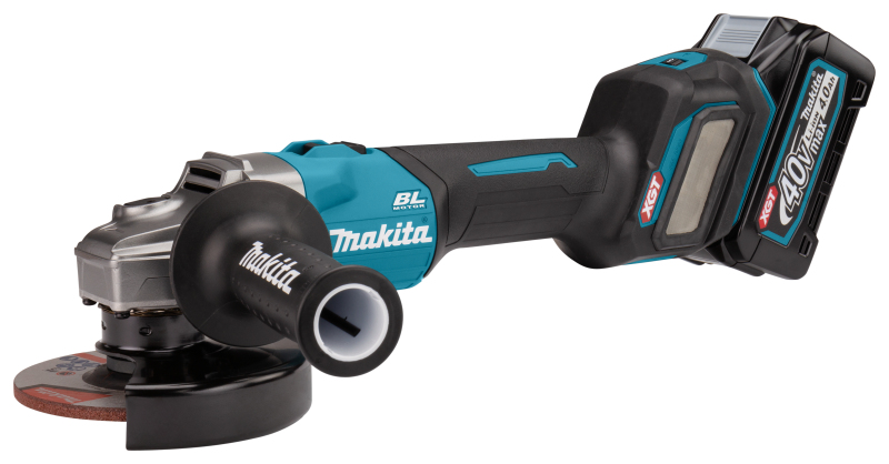 Makita GA026GM201 XGT 40V Max Li-ion Accu Haakse Slijper Set (2x 4.0Ah) In Mbox -125mm - Detailed view of the product