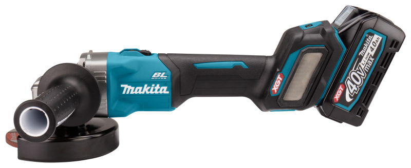 Makita GA026GM201 XGT 40V Max Li-ion Accu Haakse Slijper Set (2x 4.0Ah) In Mbox -125mm - Detailed view of the product