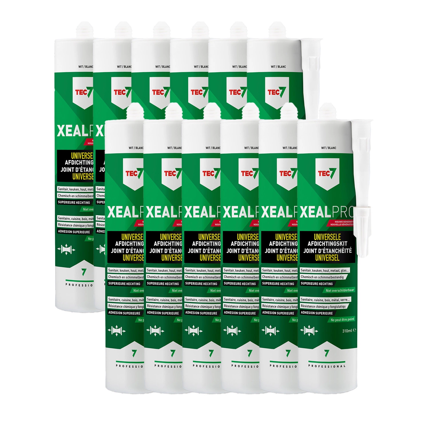 TEC7 XealPro Universele Kit - Wit - 310ml (12st)