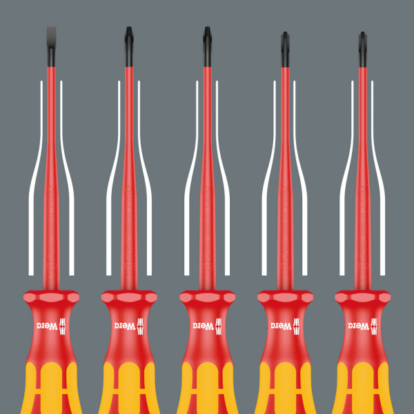 Wera 05006480001 7 Delige Kraftform Plus VDE Schroevendraaierset PH/PZ/S - Detailed view of the product
