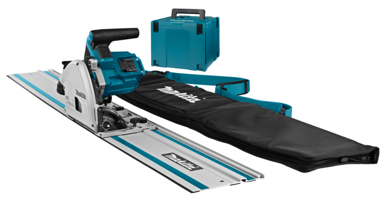 Makita DSP600ZJ2 36V (2x18V) Li-Ion Accu Invalcirkelzaag Body In Mbox Incl. Geleiderail - 165mm EAN: 88381870900