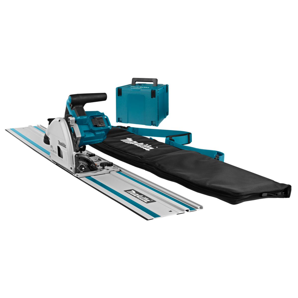 Makita DSP600ZJ2 36V (2x18V) Li-Ion accu Invalcirkelzaag body in Mbox incl. geleiderail - 165mm