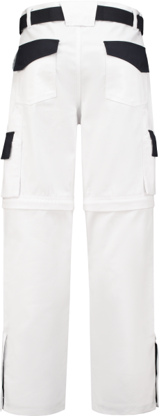 Workman 1004 Classic Worker ZIP OFF Werkbroek - Wit / Navy - Maat 56 (40/34) - Detailed view of the product