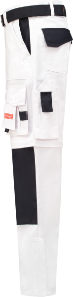 Workman 1004 Classic Worker ZIP OFF Werkbroek - Wit / Navy - Maat 56 (40/34) - Detailed view of the product