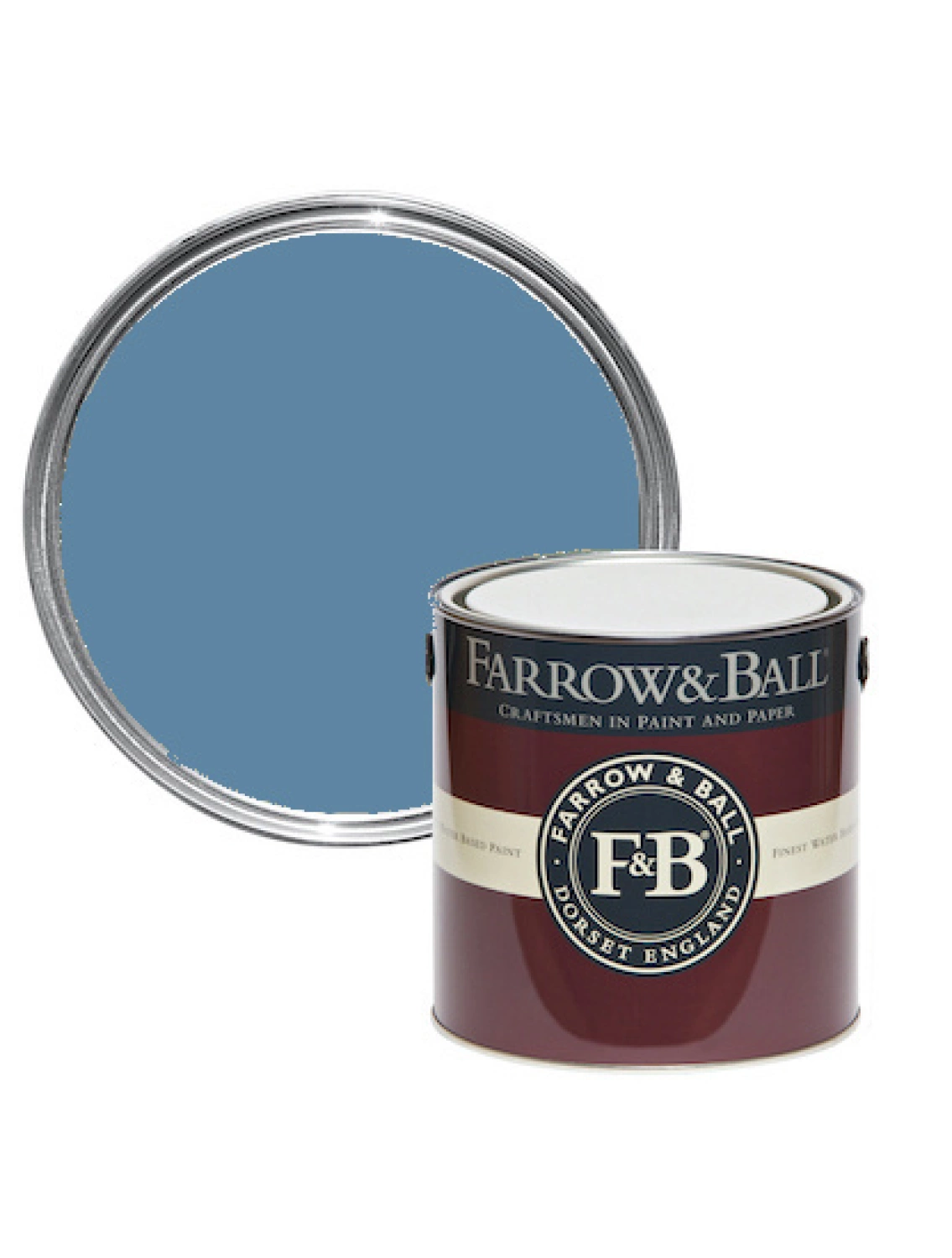 Farrow&Ball Dead Flat Belvedere Blue No. 215 - 0,75L