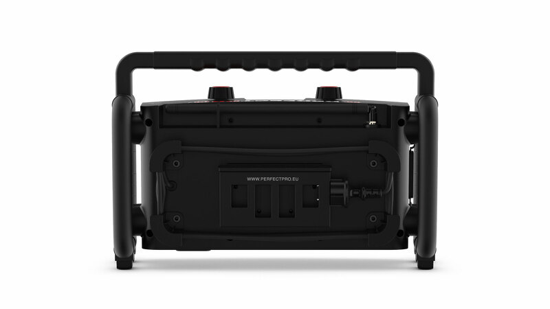 PerfectPro RB2 Rockbull Bouwradio - FM RDS / DAB+ - AUX-in - Bluetooth - Werkt Op Netstroom En Batterij - Detailed view of the product