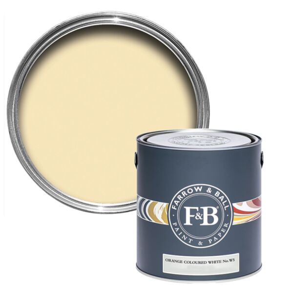 Farrow&Ball  Orange Coloured White No. W5 2.5l Estate Emulsion
