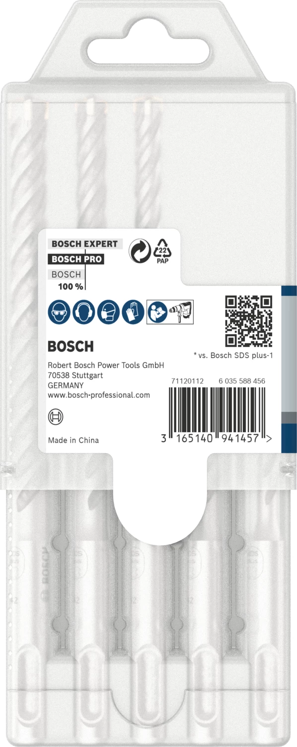 Bosch 2608837138 PRO Hamerboorset SDS Plus-5X - 5.5/6/7/8/10mm (5 Stuks) thumbnail 3