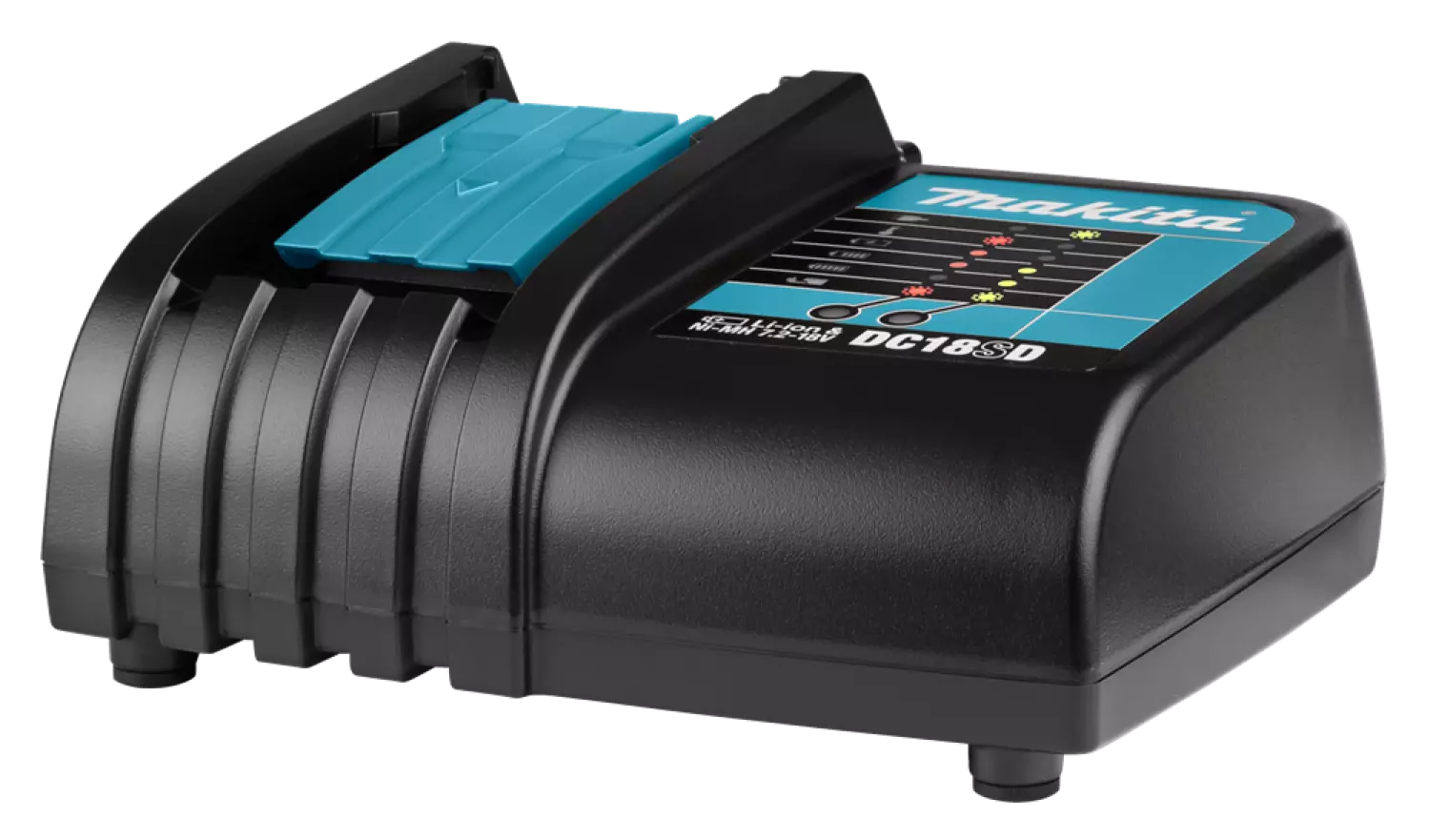 Makita DC18SD 14.4V - 18V Li-Ion Accu Oplader Met Passieve Koeling thumbnail 2