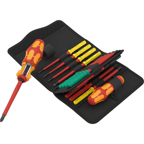 Wera 05006618001 17-delig Kraftform Kompakt VDE 17 RA 1 Wisselklingenset In Etui