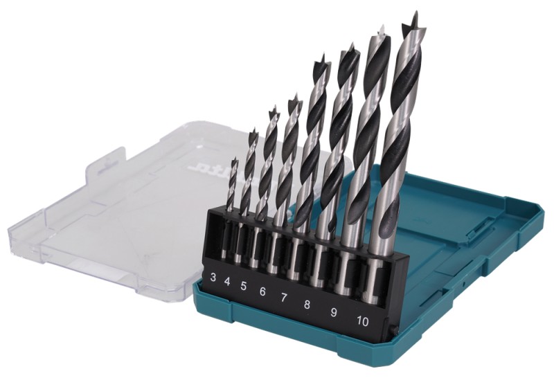 Makita D-77257 Houtborenset 8-delig - Detailed view of the product