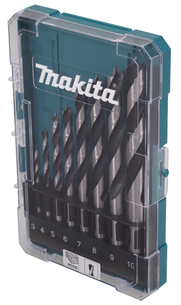 Makita D-77257 Houtborenset 8-delig - Detailed view of the product